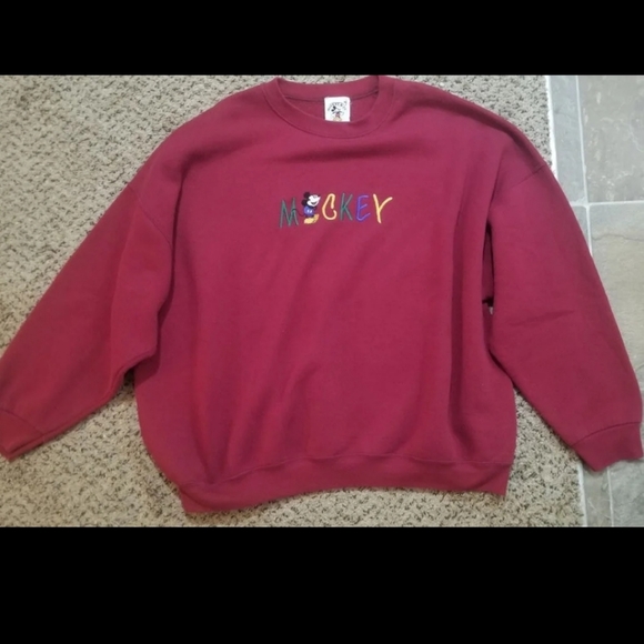 Vintage Mickey & Co Disney Sweater Red XL RARE - Picture 2 of 6